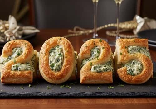 4. Spinach Puff Pastry Numbers
