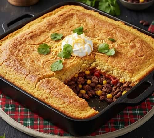 5. Mexican Beef Tamale Pie Casserole