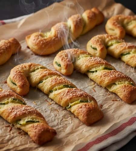 5. Zucchini Candy Cane Breadsticks