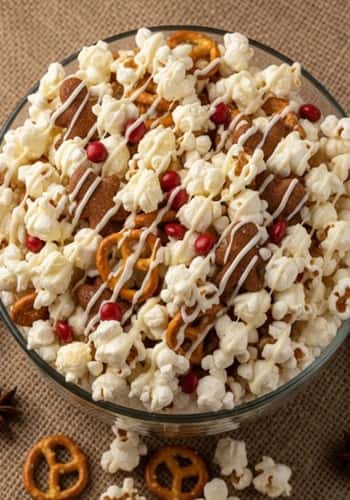 6. Gingerbread Popcorn Mix
