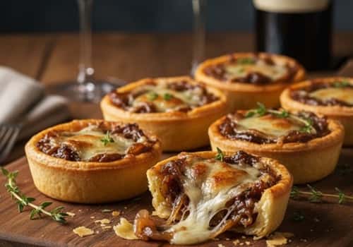7. Caramelized Onion and Gruyere Tartlets