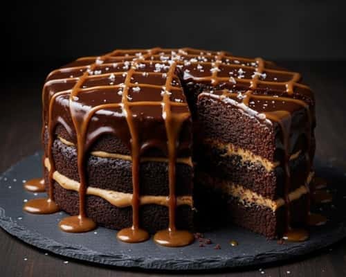 7. Miso Caramel Chocolate Cake