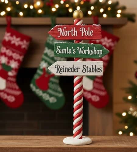 7. North Pole Sign Posts