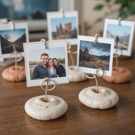 8. Clay Photo Holders