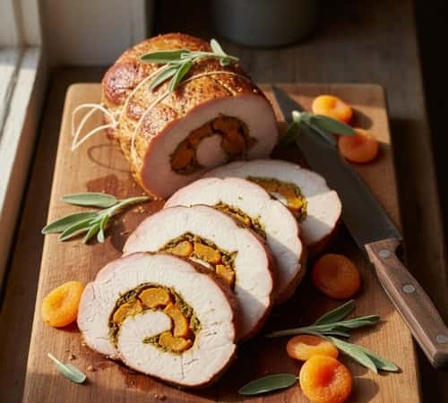 8. Stuffed Pork Loin with Apricot-Sage Filling