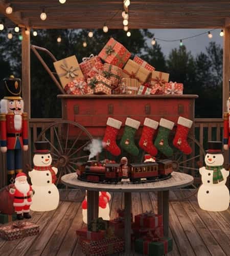 8. The Nostalgic Toy Land Display