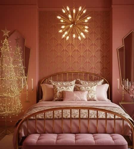 9. Art Deco Pink Elegance