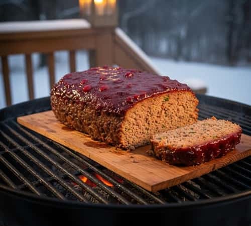 9. BBQ Glazed Grilled Meatloaf on Cedar Planks