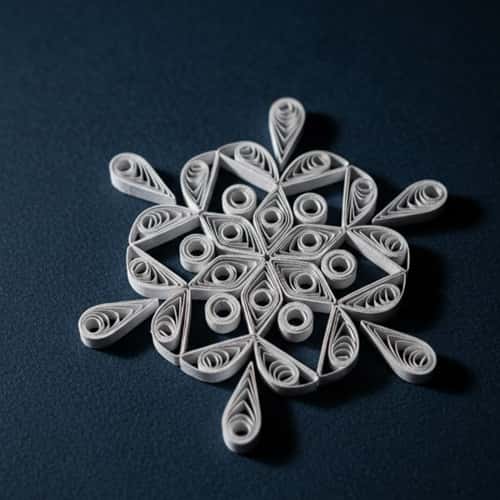 9. Quilled Paper Snowflakes Beyond Basic