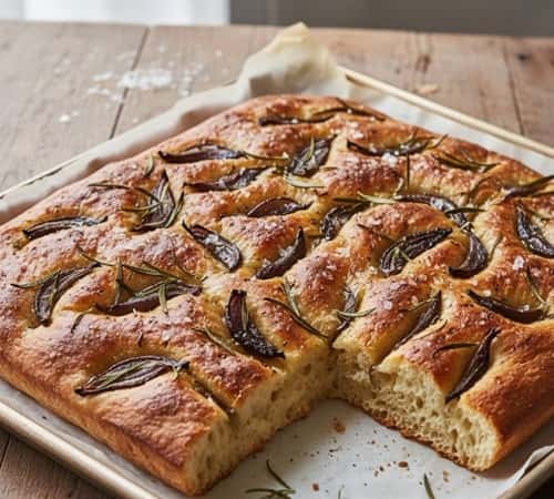 9. Rosemary-Sea Salt Focaccia with Fried Onions