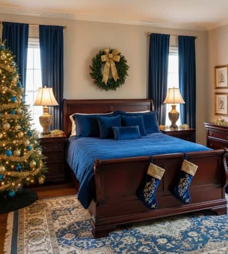 9. Royal Blue Traditional with Gold Trimmings