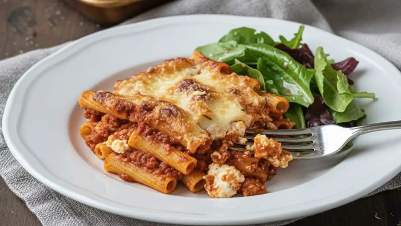 Baked Ziti Recipe - featured