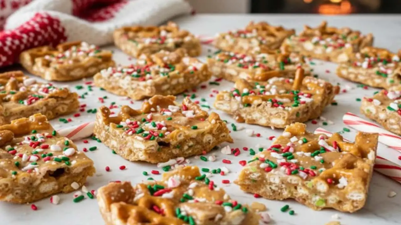 Crockpot Christmas Crack Candy - featured