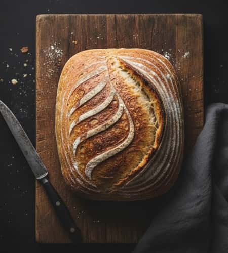 Easy Sourdough Bread Recipe - completed