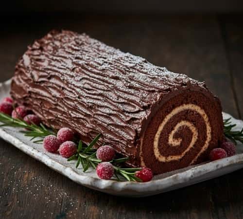 Yule Log Cake Recipe - completed
