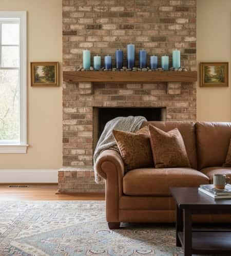 1. Blue Ombre Candle Landscape