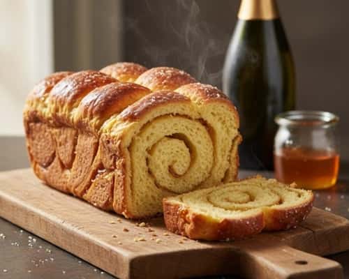 1. Champagne and Honey Swirl Brioche