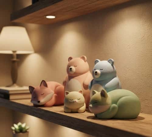 1. Cornstarch Clay Animal Figurines