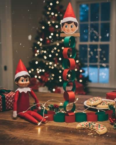 1. Elf Paper Countdown Chain