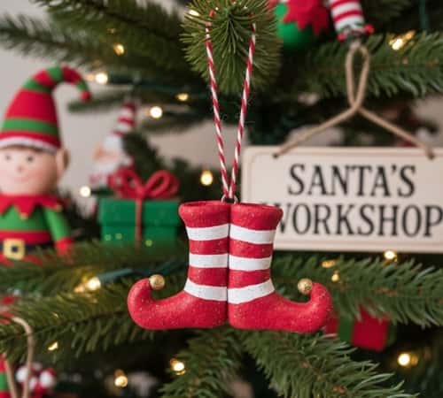 1. Mini Elf Boots Ornament