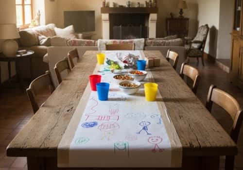 1. The 'Architect's Blueprint' Table Runner