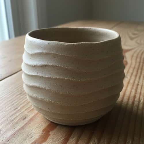 1. The Soft Ripple Clay Mug