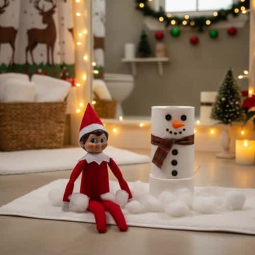 1. The Toilet Paper Snowman