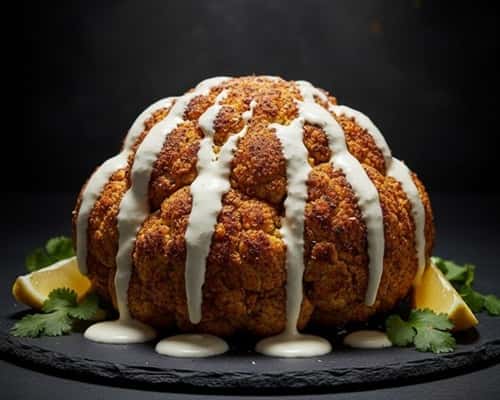 10. Fire-Roasted Whole Cauliflower with Shawarma Spices