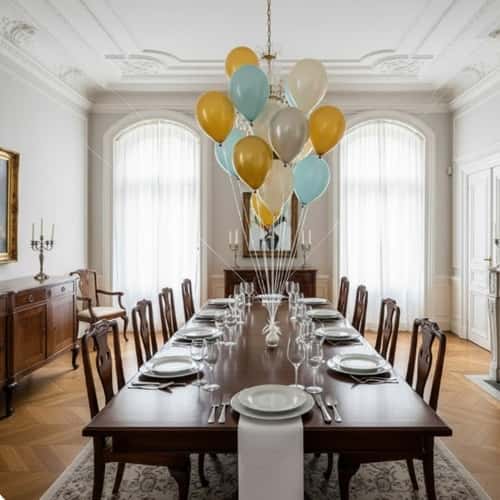 10. 'Fishing Line' Floating Balloons