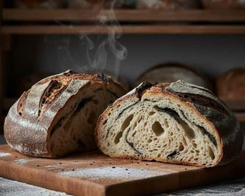 10. Midnight Black Sesame Sourdough Boule