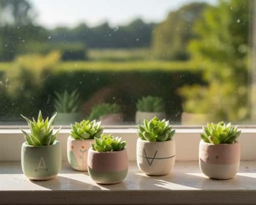 10. Mini Planter Cups for Faux Plants