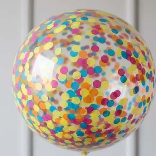 10. Tissue Paper 'Confetti Bomb' Balloons