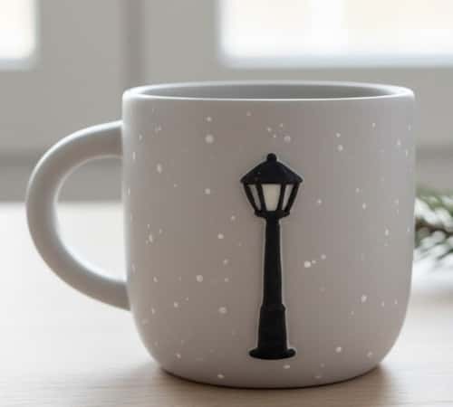 11. Narnia Lamppost & Snow Specks Mug