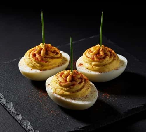 11. Smoky Paprika & Chive Deviled Egg Minis