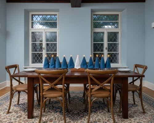 11. The Fabric Napkin Menorah