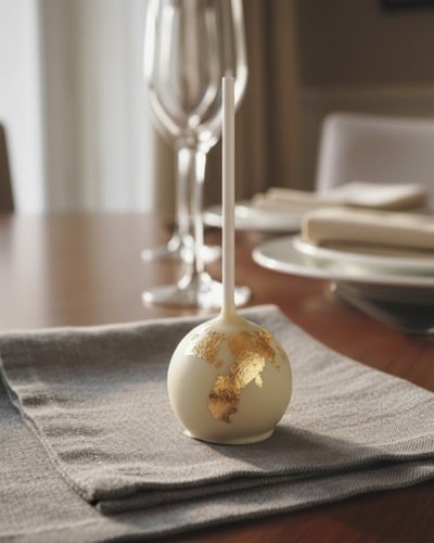 12. Brushed Gold Leaf Accents