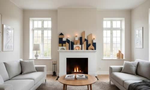 12. Geometric Wood Block Landscape