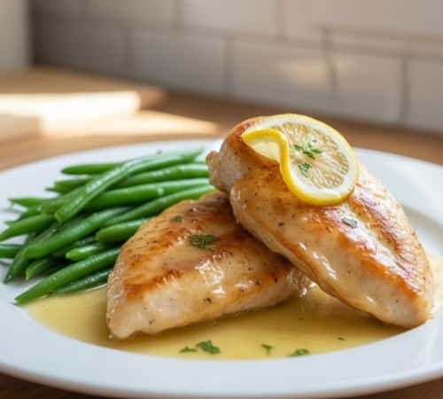 12. Lemon Butter Chicken with Green Beans