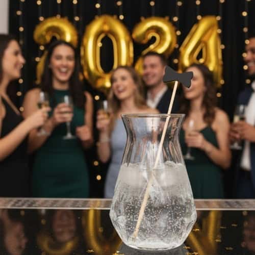 12. The Black Tie Drink Stirrers