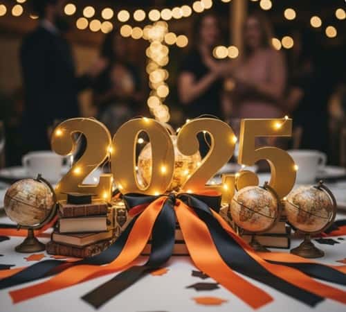 13. Customized 'Year of Graduation' Centerpieces