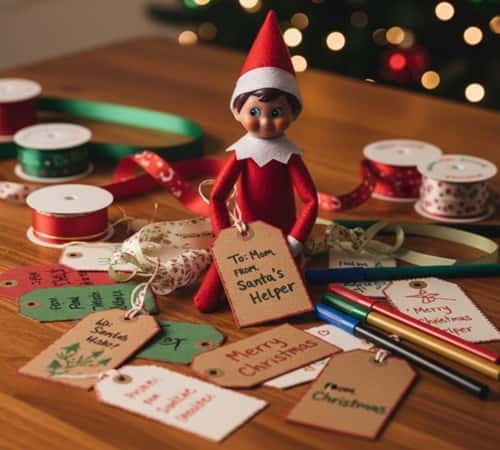 13. Elf Paper Gift Tag Workshop