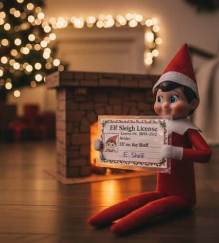 15. Elf Paper Sleigh License