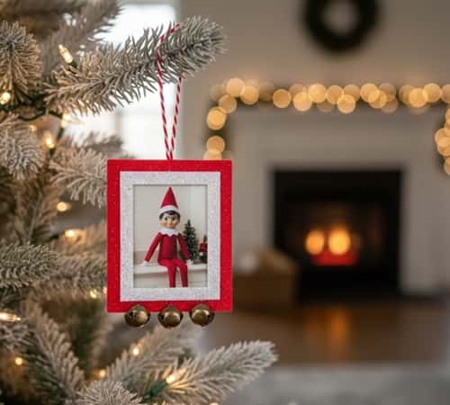 15. Photo Frame Elf Ornament