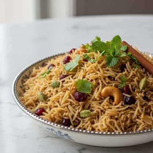 2. Cranberry-Cardamom Pulao with Cashews
