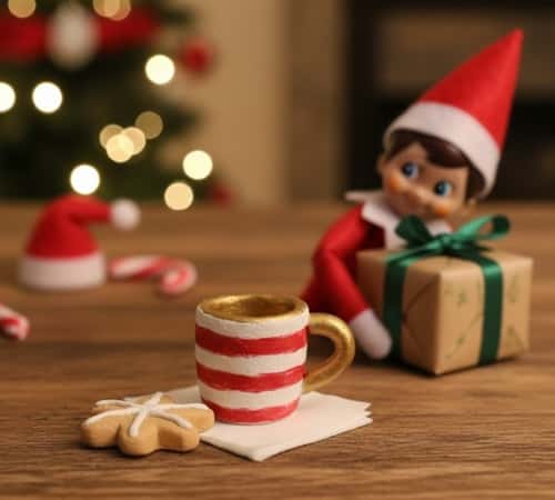 2. Elf Mug and Cookie Set