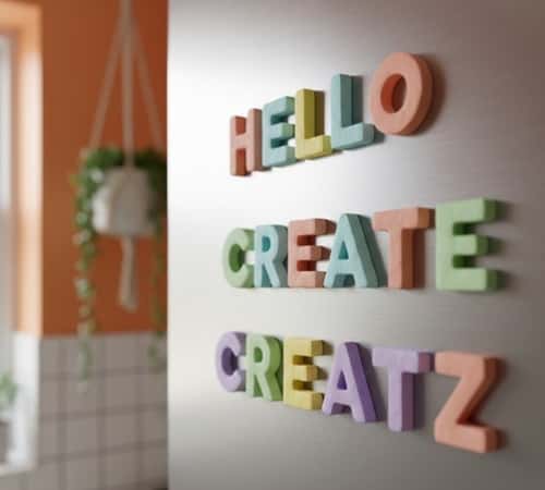 2. Personalized Name Magnets