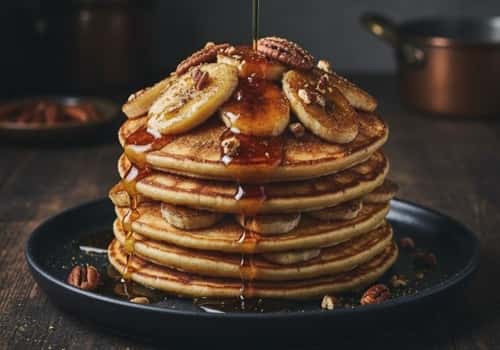3. Caramelized Banana Pancake Stack