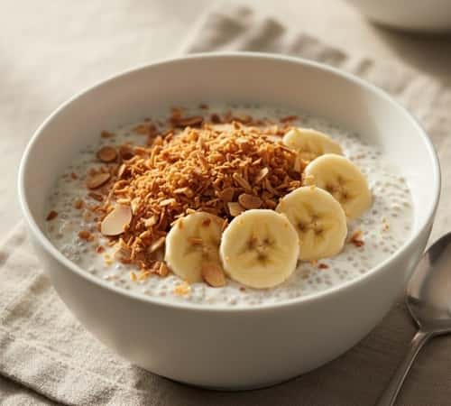 3. Coconut Chia Banana Pudding Bowl