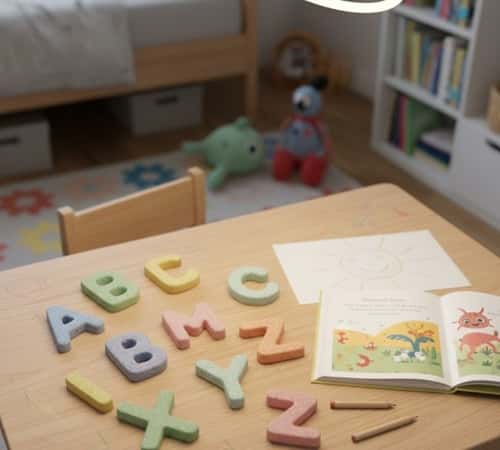 3. Cornstarch Clay Alphabet Tiles