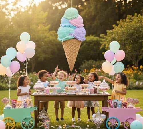 3. Ice Cream Cone Pinata